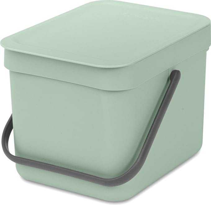 Brabantia Afvalbak Sort & Go - Kunststof - Jade Green - 20x24.5x18.1cm - 6l