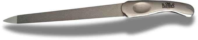 Old Barbers - Professional - Nagelvijl - Hoogglans RVS - 13,5 cm.