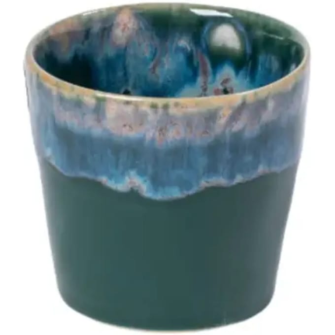 Costa Nova - servies - espresso kop - Grespresso hunter green - aardewerk - H 5,9 cm