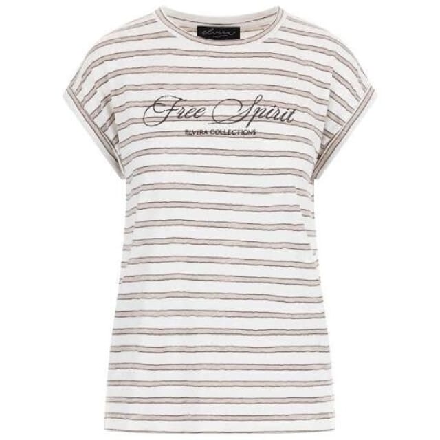 Elvira Collections Top luna striped creme