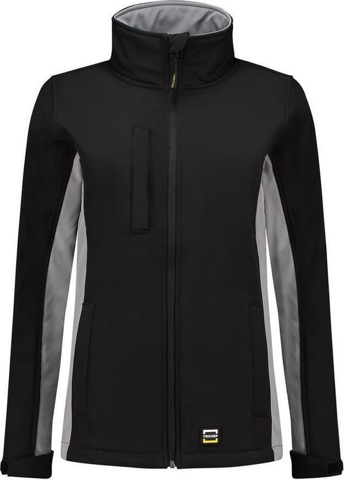 Tricorp 402008 Softshell Bicolor Dames - Zwart/Grijs - 3XL