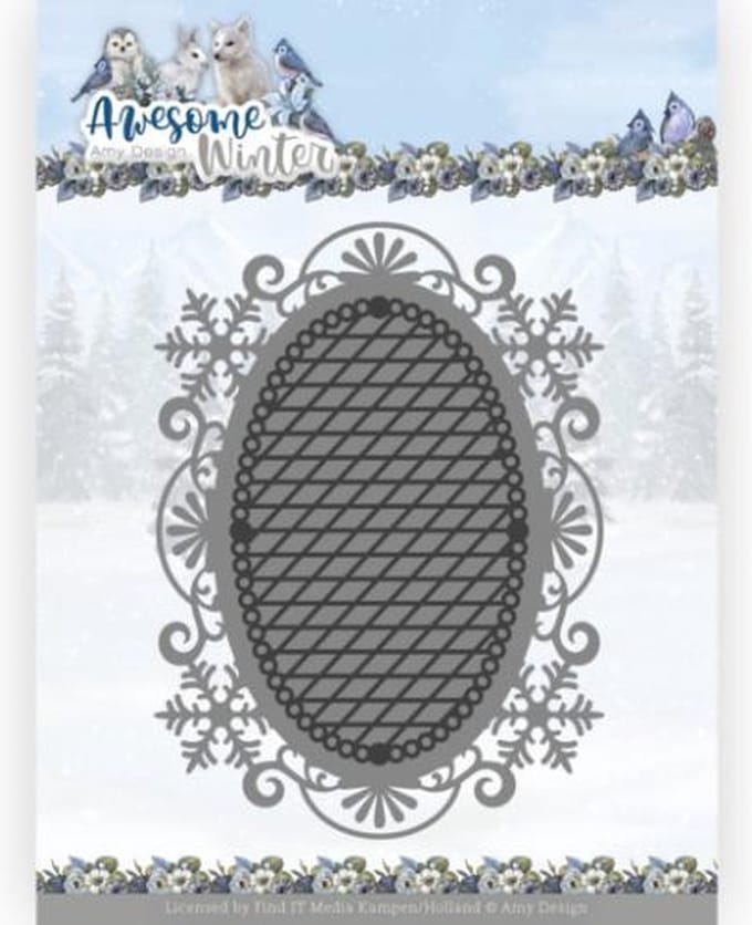 Dies - Amy Design - Awesome Winter - Winter Lace Oval