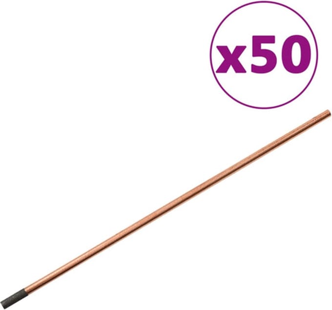 vidaXL 50 st Koolstofstaven voor uitdeuken