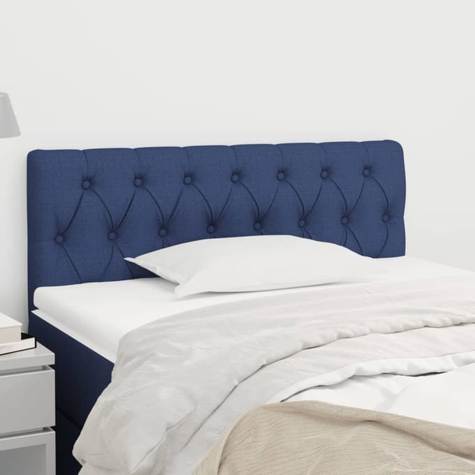 vidaXL - Hoofdbord - 90x7x78/88 - cm - stof - blauw