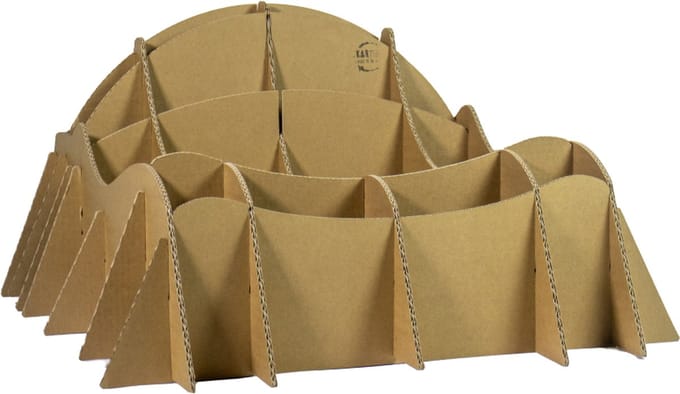 Kartonnen doe-het-zelf gazon stoel - 91 x 80 x 43 cm - Kartent