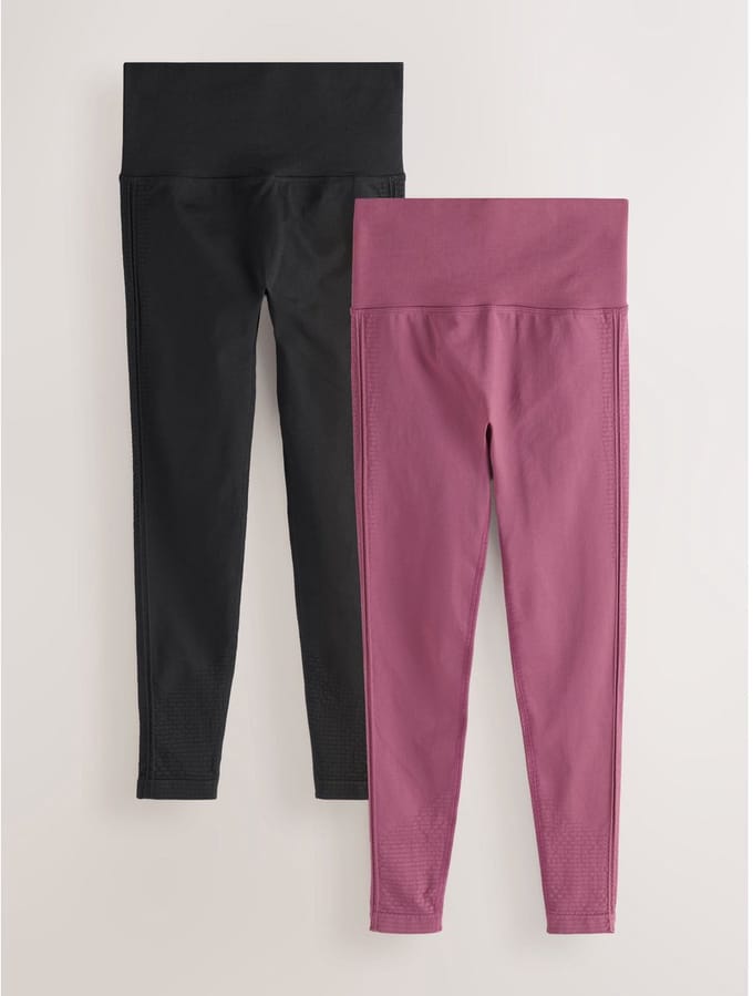 Next - Dames - Set van 2 naadloze sportleggings - Zwart