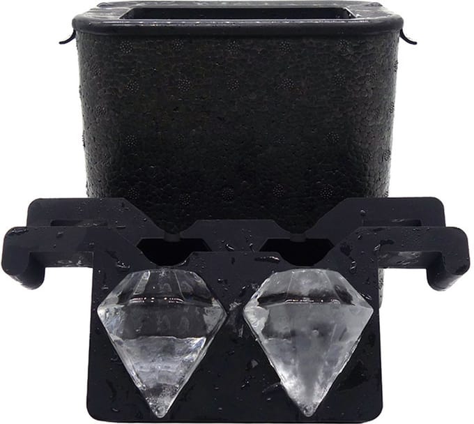 OUTARO-Diamond Ice Cube Maker – Maakt 2 Grote Heldere Diamant IJsblokjes – Voor Whisky & Cocktails – Creatief Cadeau