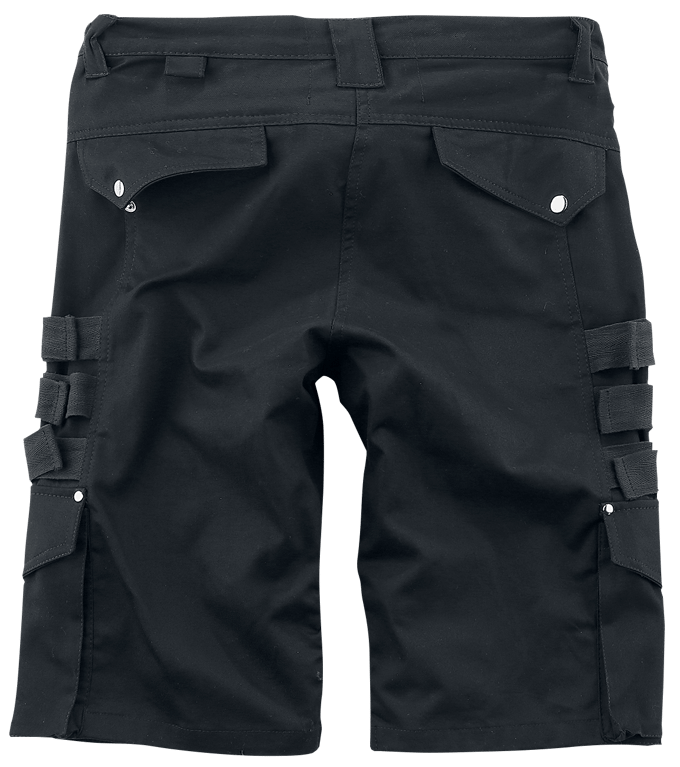 Heartless - Gothic Shorts - Invasion Short - 30 tot 38 - voor Mannen - zwart