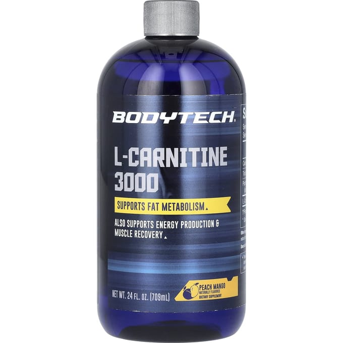 BodyTech, l-Carnitine 3000, Perzik Mango, 24 fl oz (709 ml)
