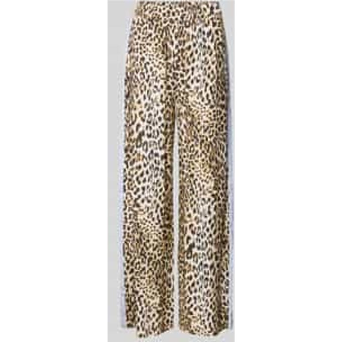 Straight leg stoffen broek met galonstrepen