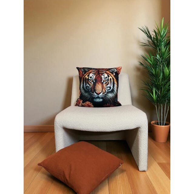 Gek op kussens! Sierkussen flower lion | 45 x 45 cm | katoen/polyester