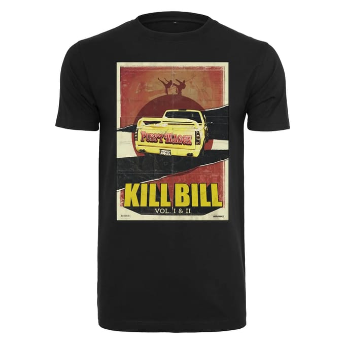 Merchcode Kill Bill - Pussy Wagon Heren Tshirt - S - Zwart