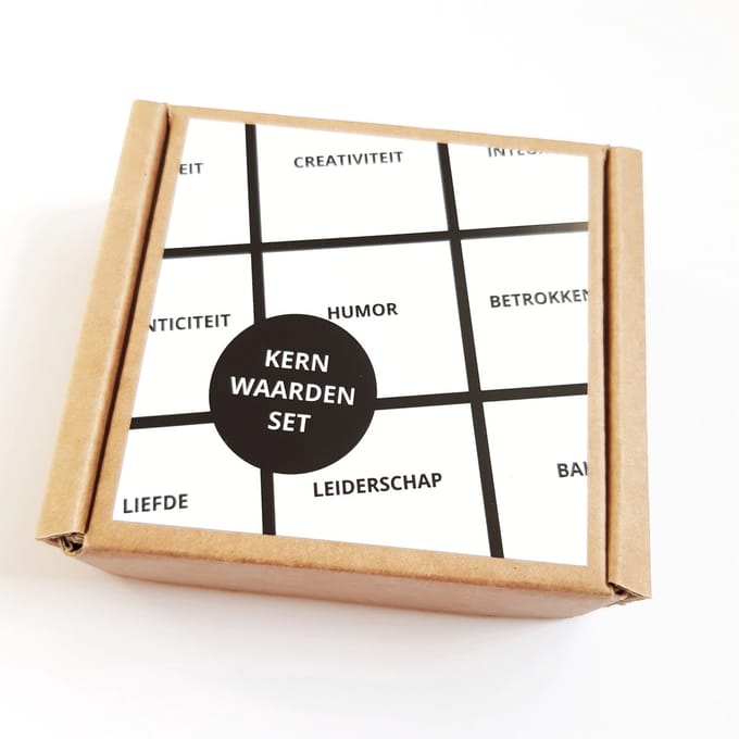 Kernwaarden set - waarden spel - coachtool - werkvorm - Liefs op papier