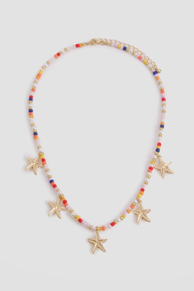 boohoo Dames Gebeaderde zeesterbedelketting