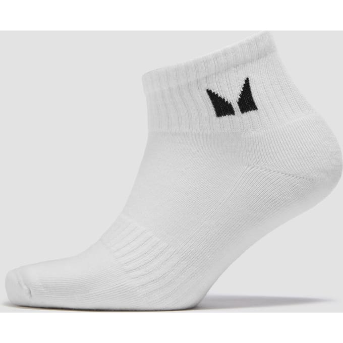 MP Unisex Ankle Socks (1 Pack) - White - UK 6-8