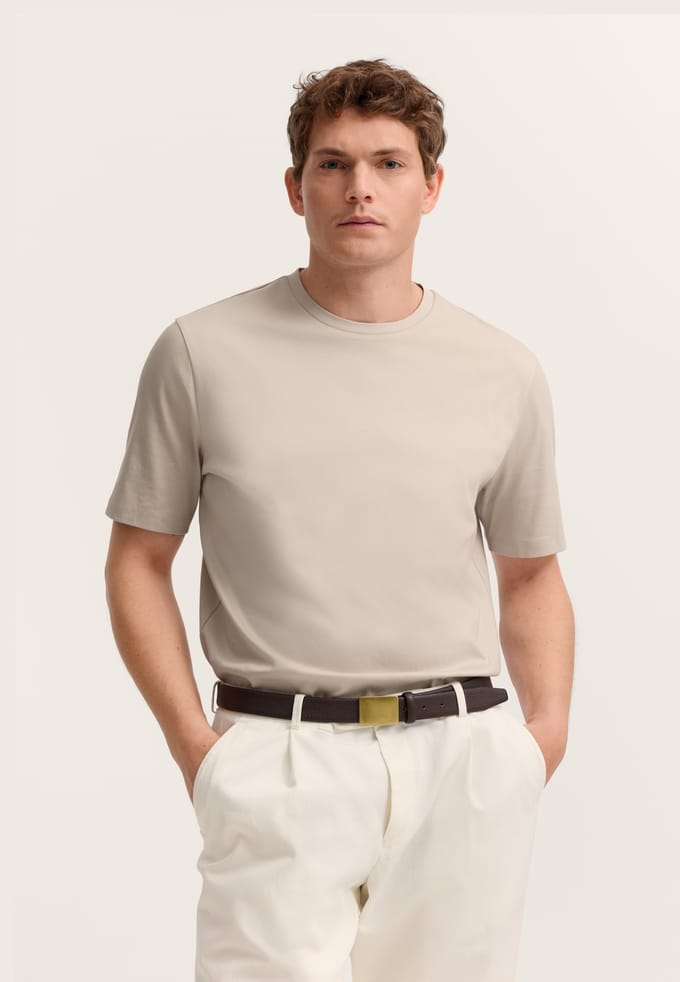 Bugatti Herren T-shirt elegant met ronde hals
