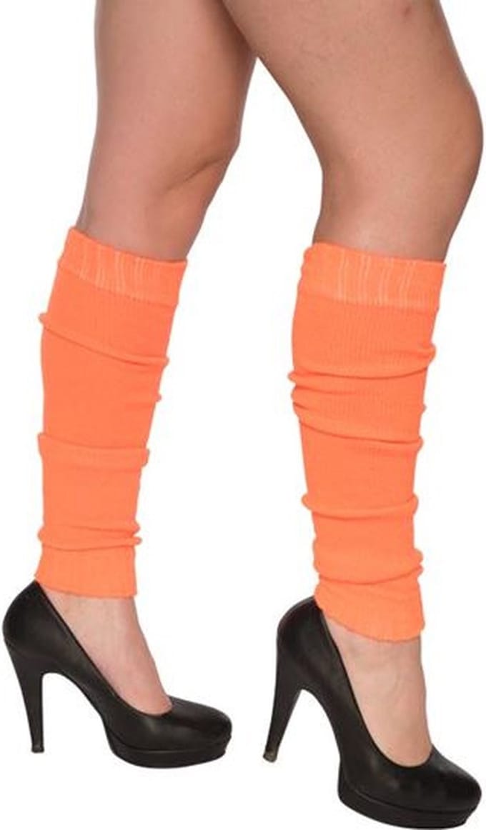 Beenwarmer in carnavalskleuren – Fluor orange
