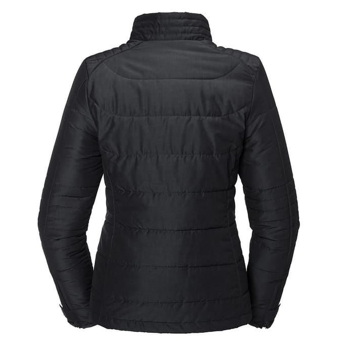 Russell Dames/dames Kruisgewatteerd Jasje (Zwart)