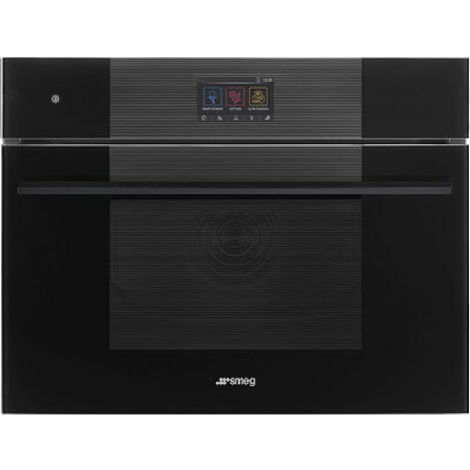 SMEG Speedwave Galileo Oven Oven , Linea, 45 cm, Combi-magnetron, Zwart, Vapor Clean