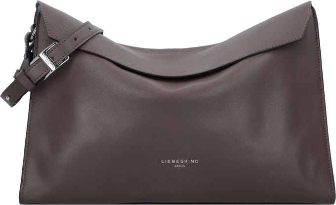 LIEBESKIND BERLIN Schoudertas Lora Calf Optic Shoulderbag Light Truffel Donkerbruin