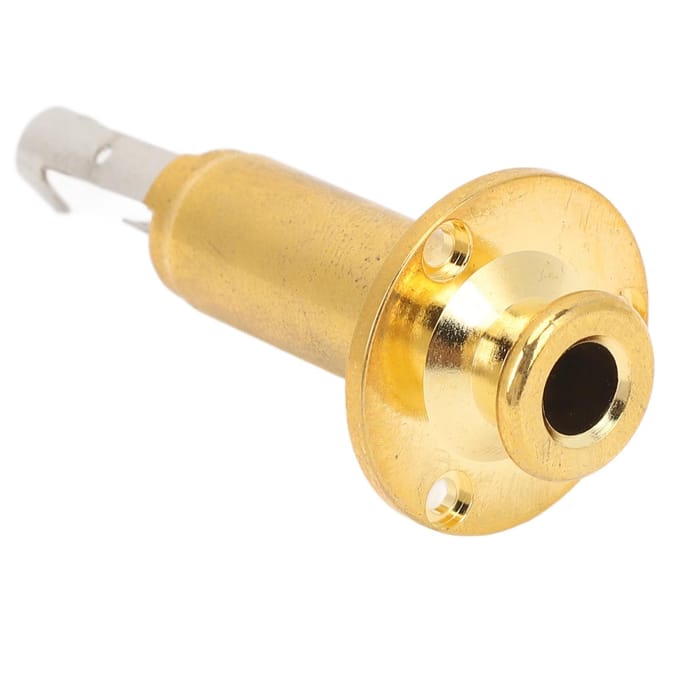 6,35 mm Elektrische Gitaar Mono Eindpin Output Jack Messing Legering Hoge Gevoeligheid EQ Equalizer Output zilver