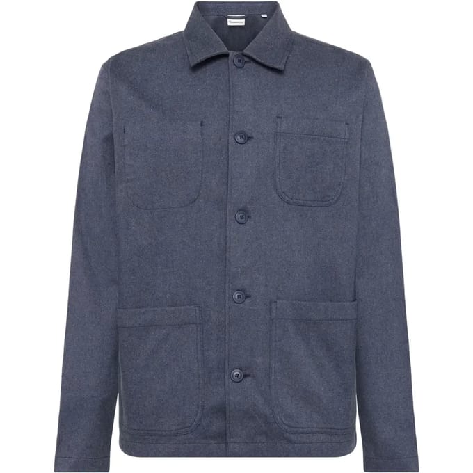 Lange mouwen flanellen overshirt KnowledgeCotton Apparel