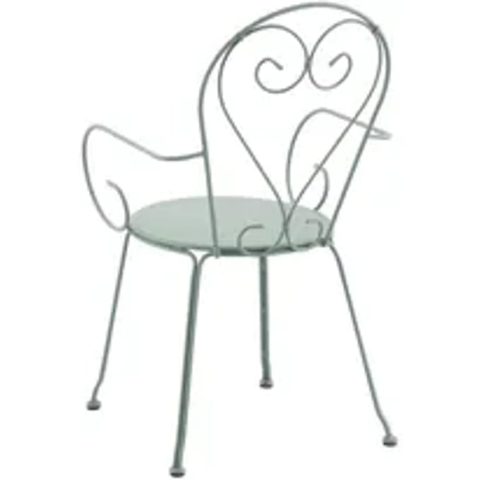 Central Park Bistrostoel Rosy - Staal - Groen - 51x51x89,5cm