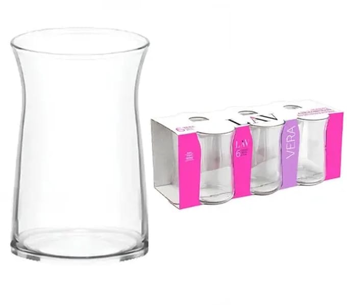 LAV Vera Theeglazen - 6 stuks - 180 ml