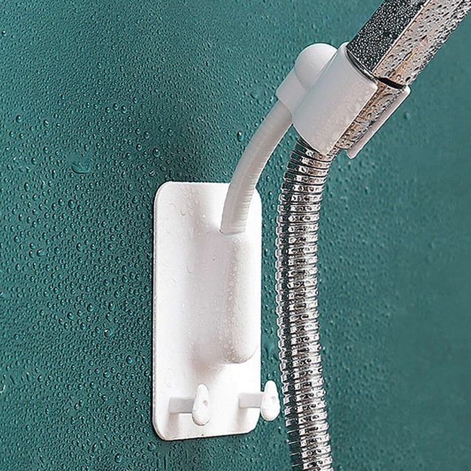 Douchekophouder Zonder Boren Waterdicht Sterk Draagvermogen Plakker Verstelbare Hoek Handheld gray