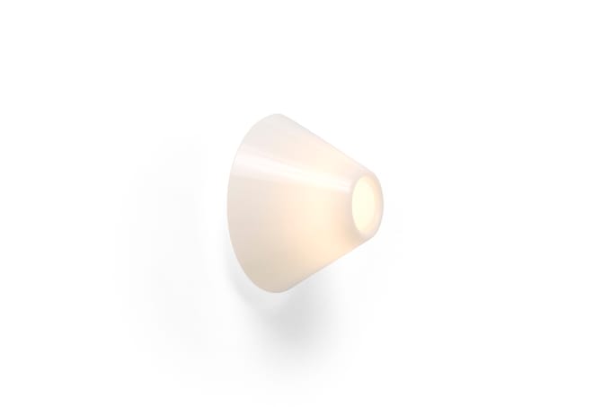 HAY Ono Flush Wandlamp Ø20 Wit/Opaal