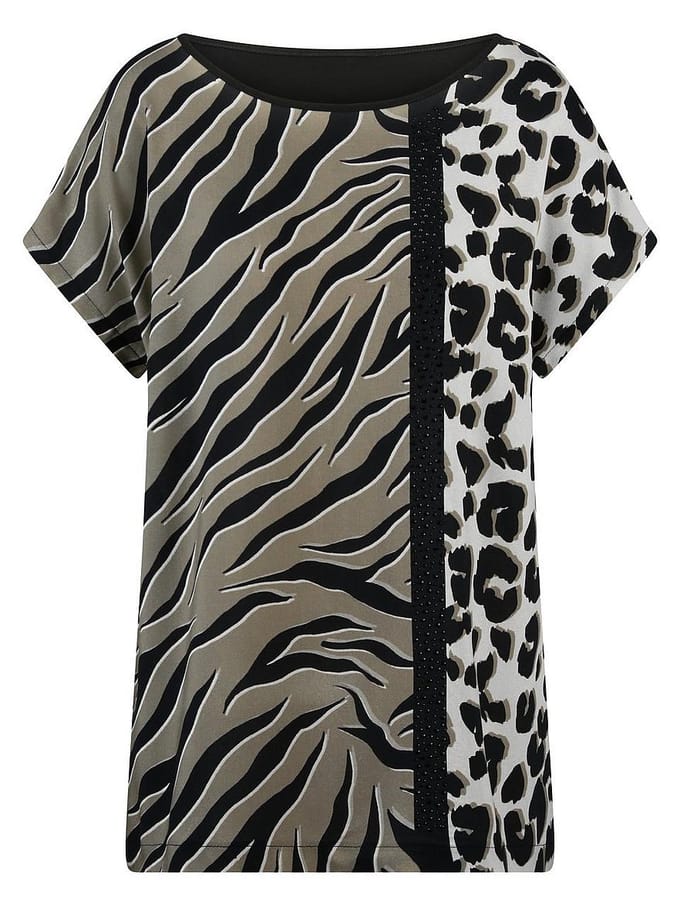 Shirt aangeknipte mouwen Van Emilia Lay multicolour