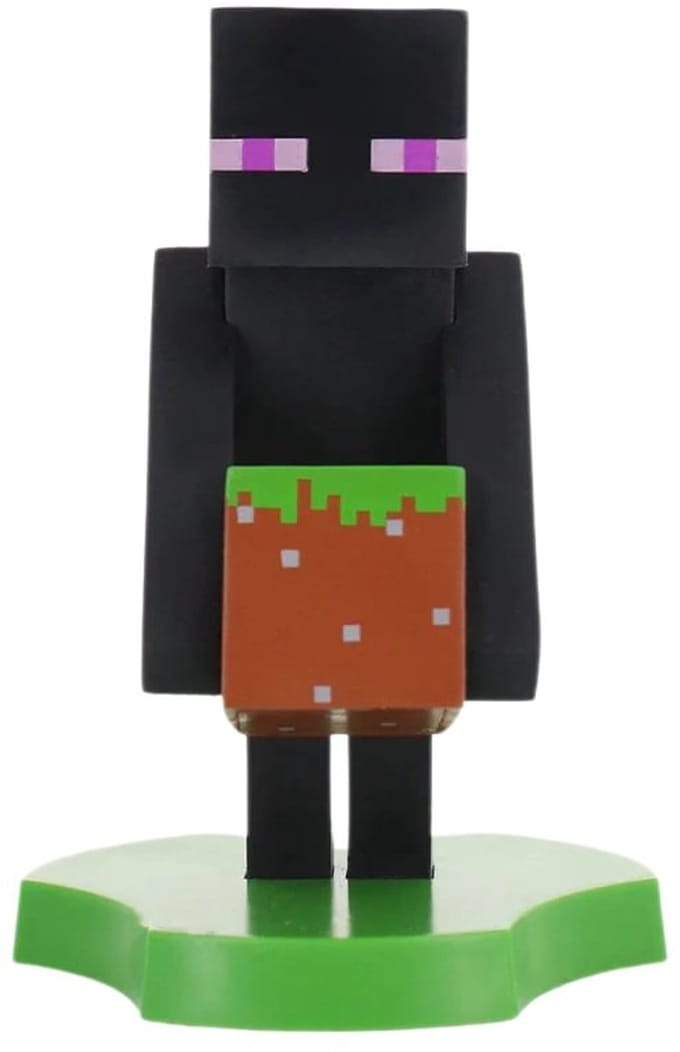 Minecraft - Enderman - figurine standaard voor telefoon | oplaadcase (Cable Guys Mini)