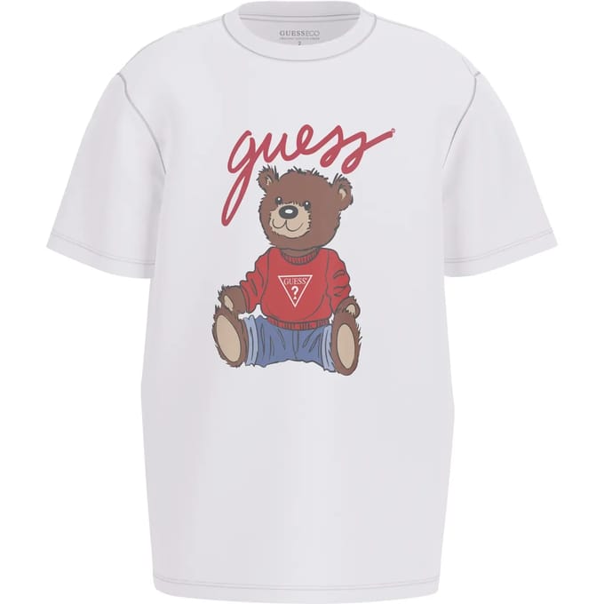 Kinderen T-shirt met korte mouwen en klassieke snit Guess