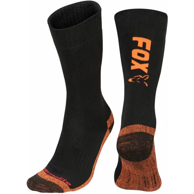 Fox Black / Orange Thermolite long sock 6 - 9 (Eu 40-43)