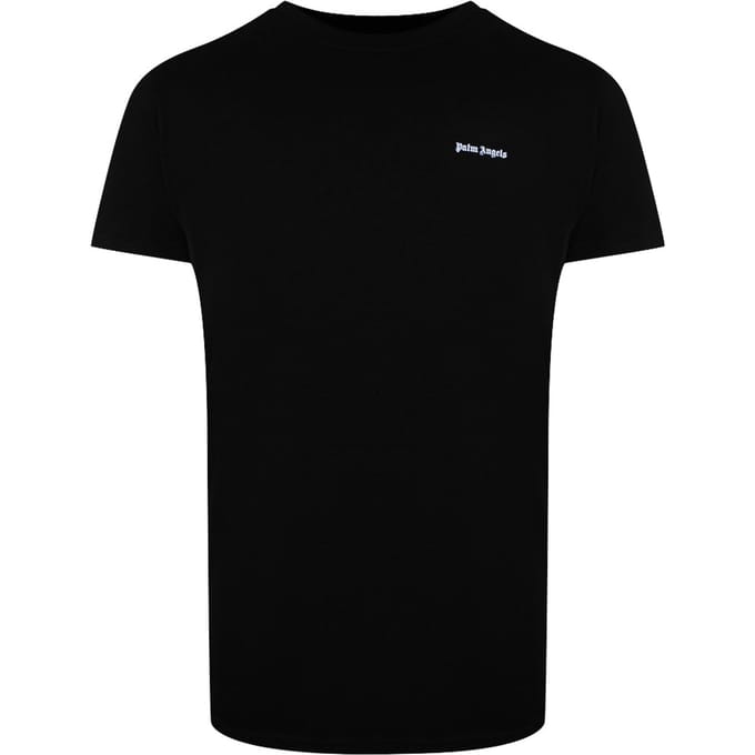 Klassieke Korte Mouwen Rekbare Logo T-shirt in Zwart