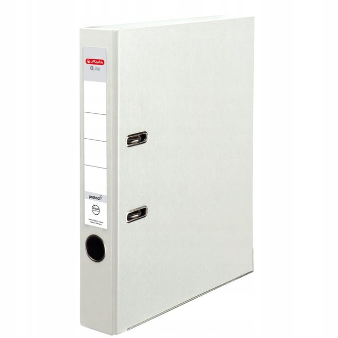 Herlitz Q.File Ringband A4 5cm Smal Wit - Documenten Organiseren