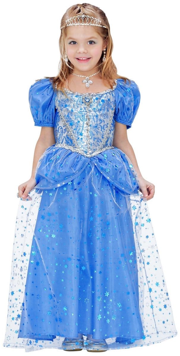 Prinsessenjurk blauw kinderen