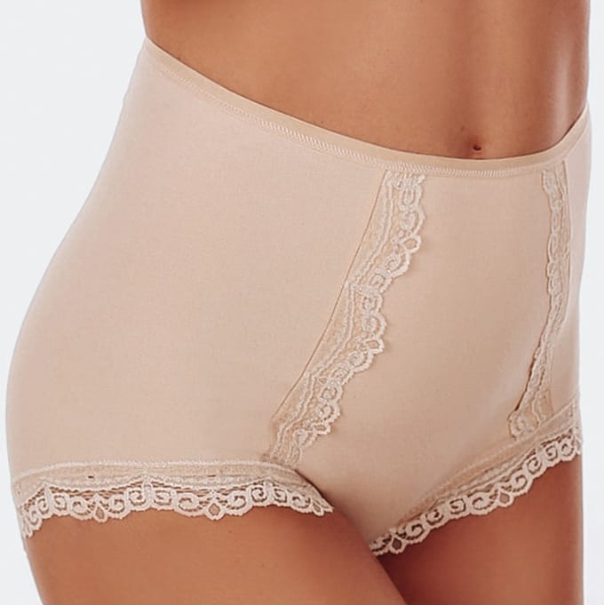 FUNNY DAY Dames Slip ELISE - Beige - Maat 2XL - Polyamide