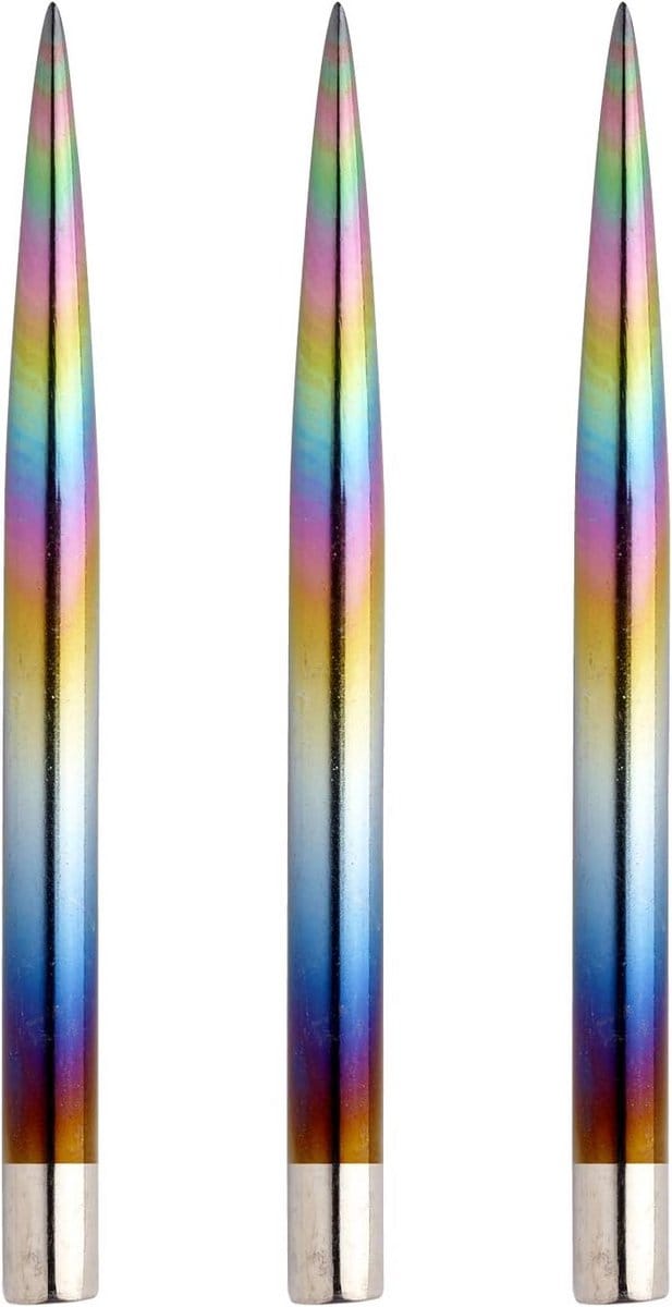 Dartpunten Set - 32mm - Regenboog Effect Coating - 9 Stuks