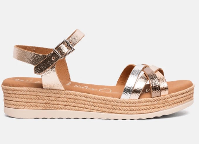 Oh! My Sandals Meisjes Sandaal Goud | Multicolour | Maat: 32