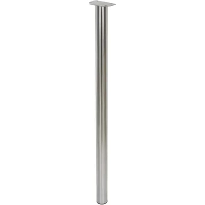 Duraline Meubelpoot Rond Staal 6x110cm Geborsteld Nikkel