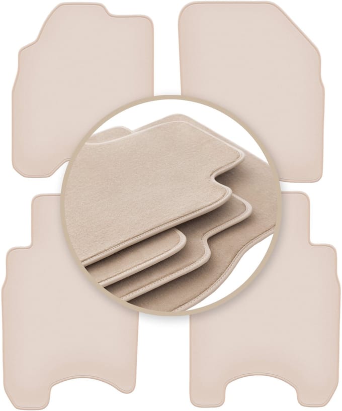 PREMIUM beige matten voor: Honda Jazz II hatchback 2002-2007