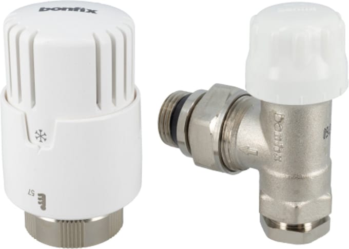 Bonfix Thermostaat radiatorventiel + adaptor recht