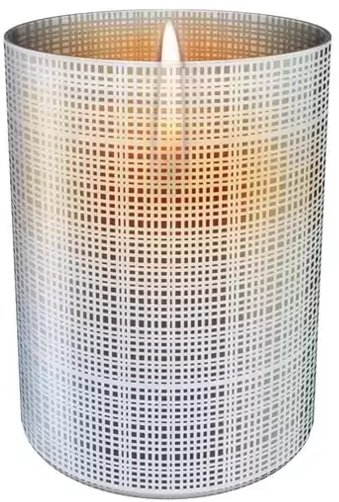 Lilly Glass White Sandblast & printed 10 cm