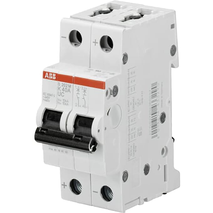 ABB S202M Z2UC 2-Pool Automatische Schakelaar 2A 400VAC - 2CDS272061R0278