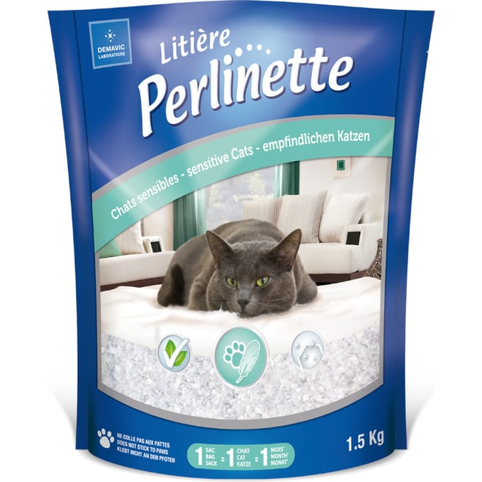 1.5kg Litière Perlinette Sensible kattenbakvulling