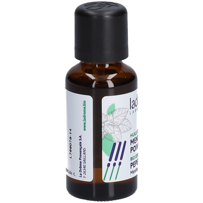 Ladrôme Etherische Olie van Pepermunt (Mentha x Piperita) Bio 30 ml