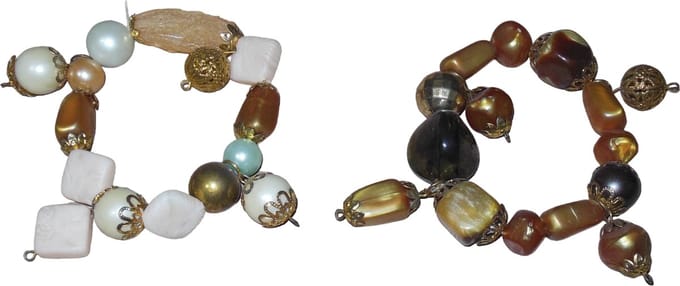 Armbanden met antieke uitstraling set van 2 stuks.