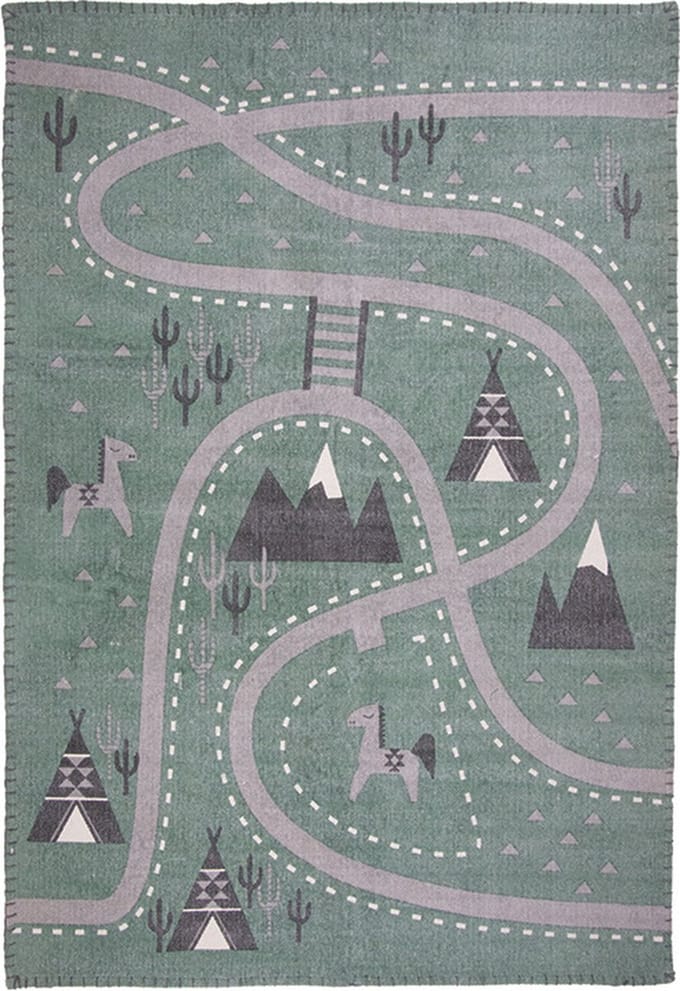 Nattiot - Little Western Speelkleed/Tapijt - Afmetingen 100 x 140 cm