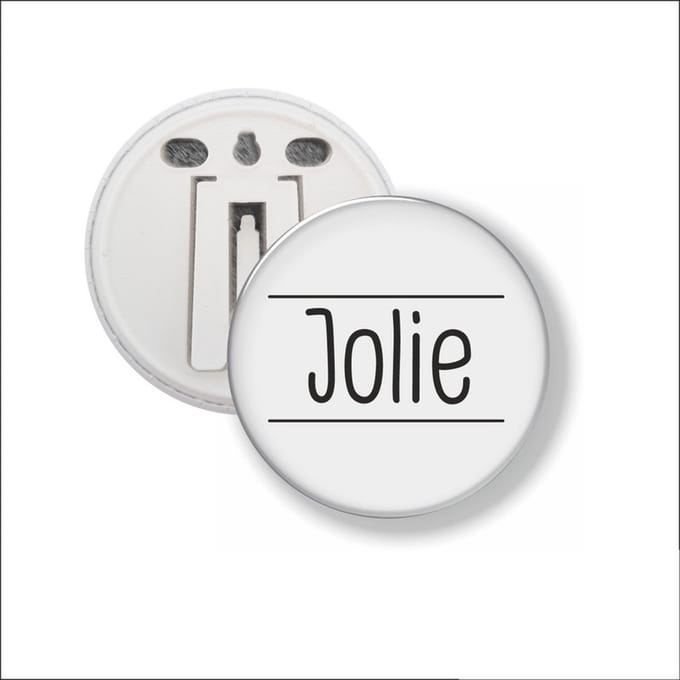 Button Met Clip 58 MM - Jolie